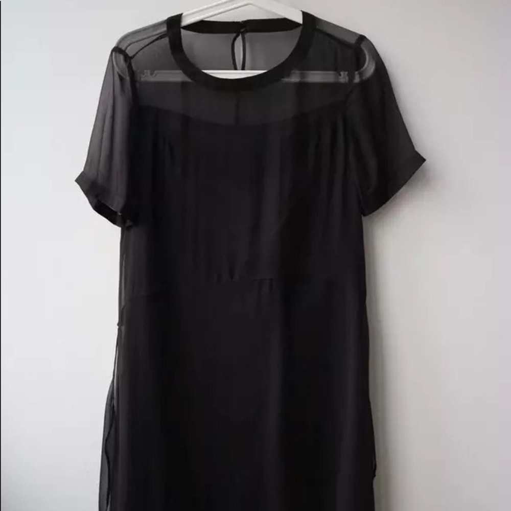 All saints double layer silk dress